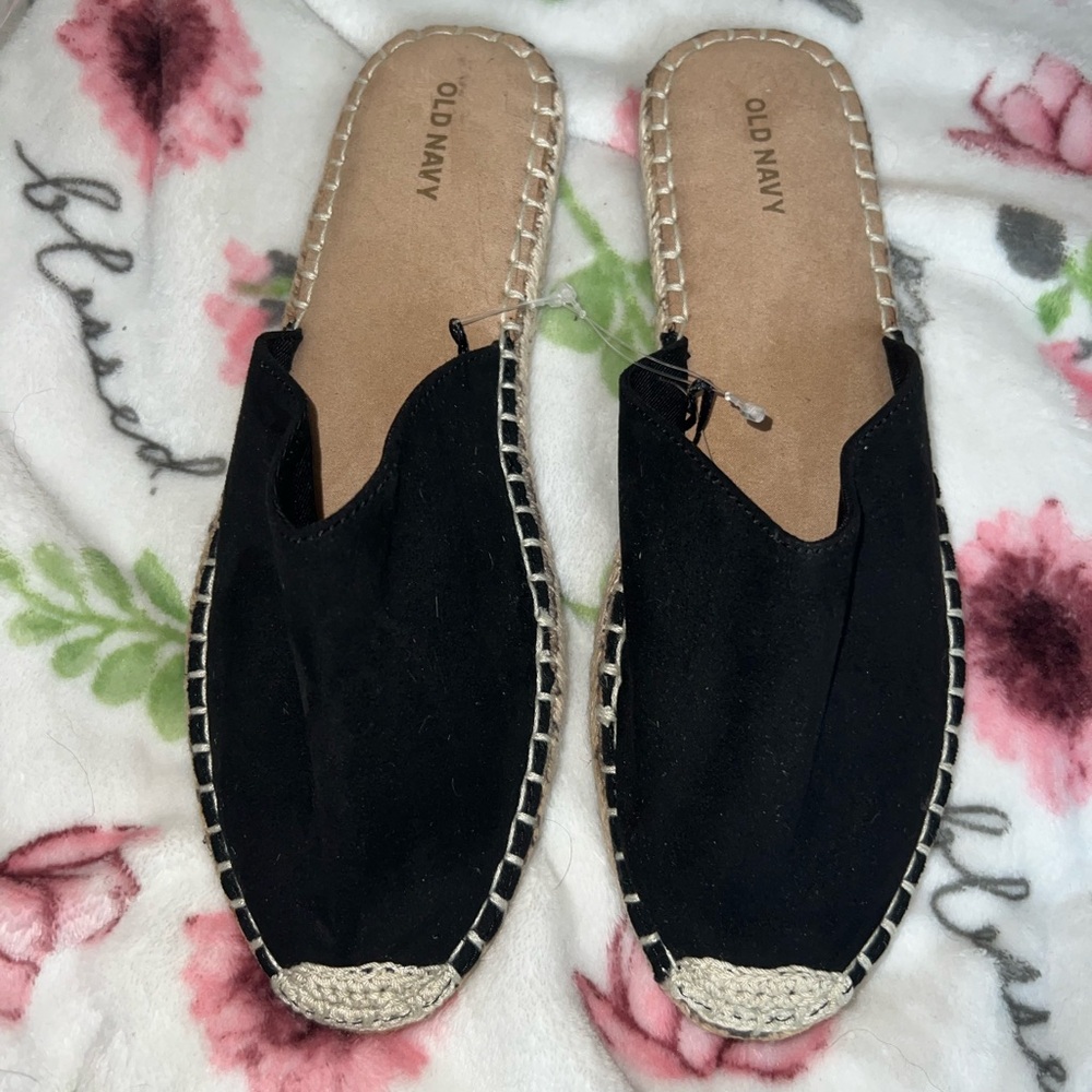 Old Navy Black Espadrille Flats